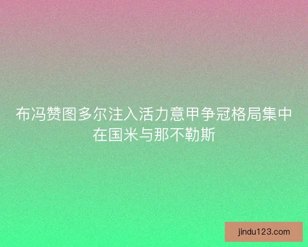 布冯赞图多尔注入活力意甲争冠格局集中在国米与那不勒斯